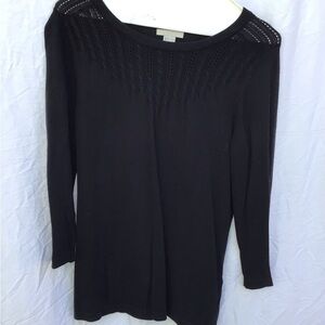 H&M Classic Black Knit Top